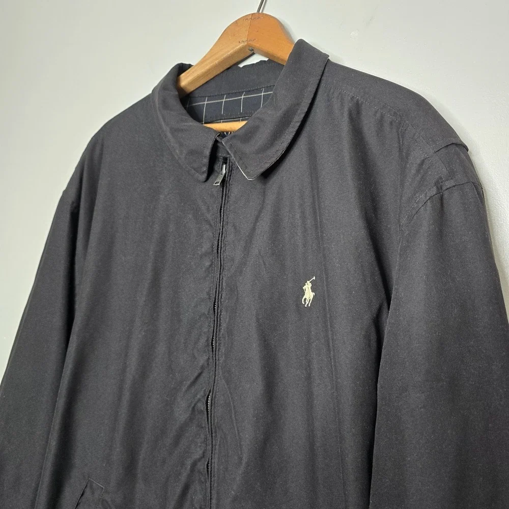 POLO RALPH LAUREN Men's Black Bi Swing Golf Jacket Windbreaker XXL 2XL Full Zip